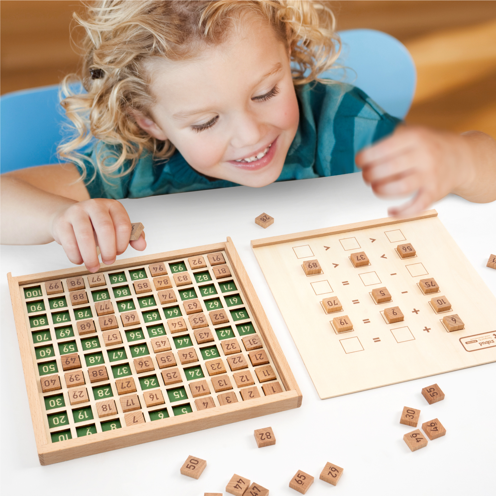 Montessori Educational Wooden Math Toy For Preschool Counting Number