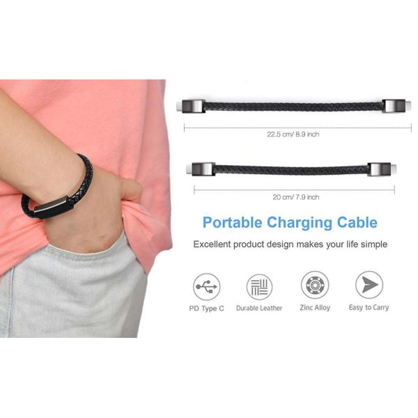 Bracelet Charging Cable Portable Short Charger