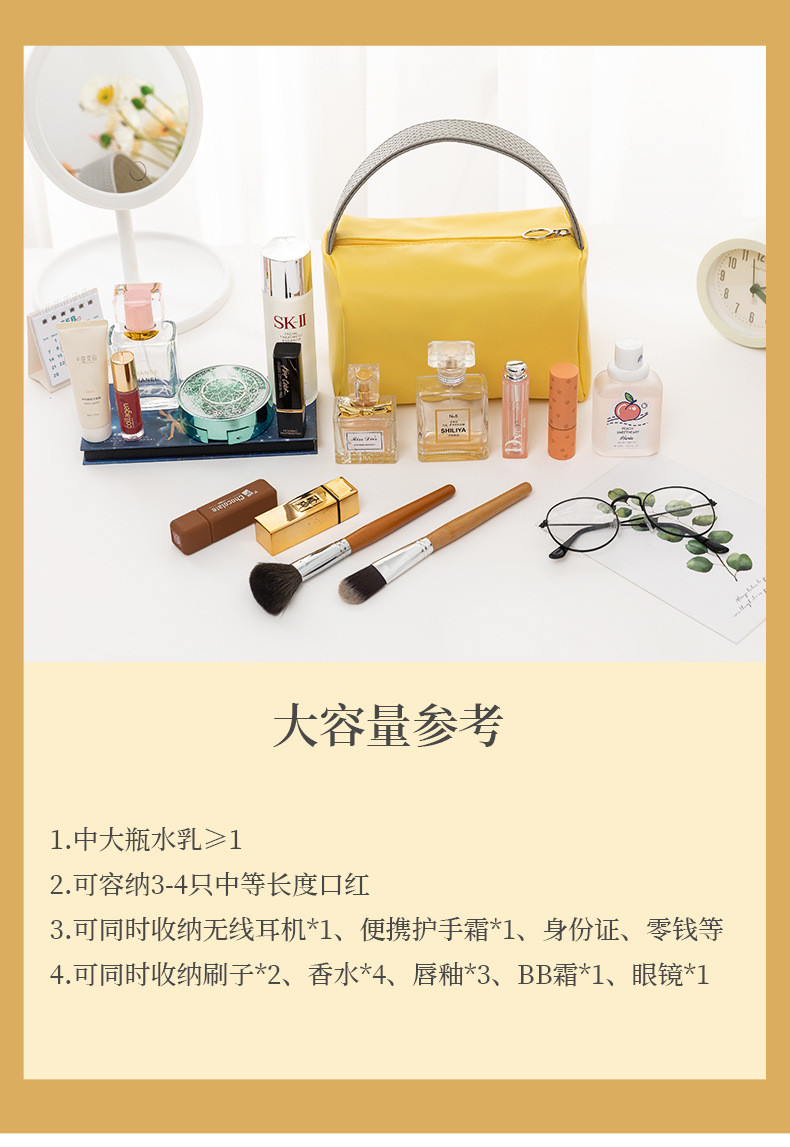 NEW PORTABLE MAKEUP BAG LARGE CAPACITY CANDY COLOR TRAVEL PORTABLE TOILETRY BAG SUNDRIES ORGANIZE MAKEUP STORAGE BAG