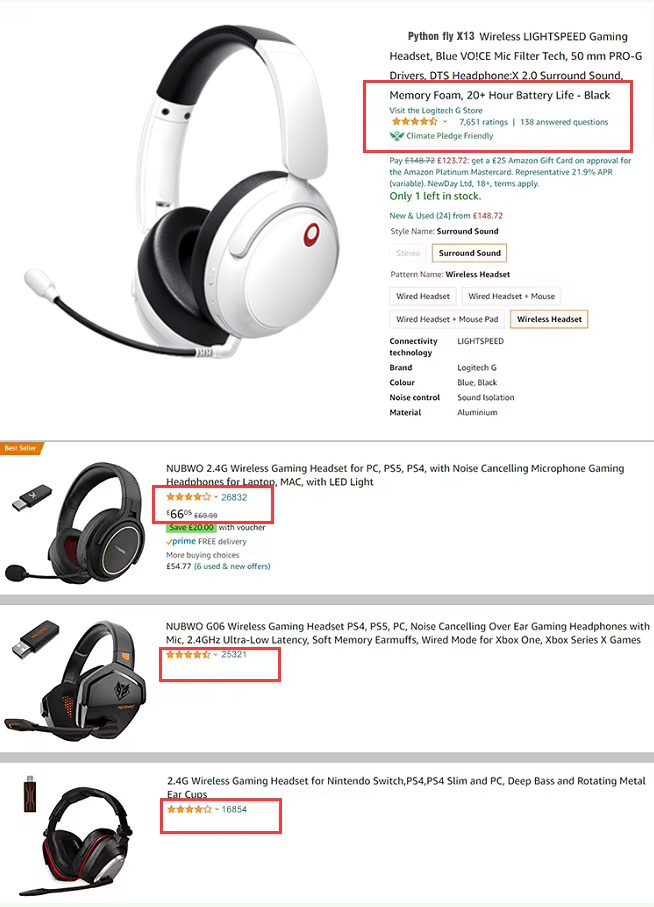 JL Chipset 2.4ghz Wireless Gaming Headset Laptop RGB Audifonos Headphone For PS4 PS5 PC