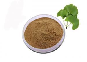 China Food Grade Nutritional Brown Ginkgo Biloba Leaf Extract Powder on sale