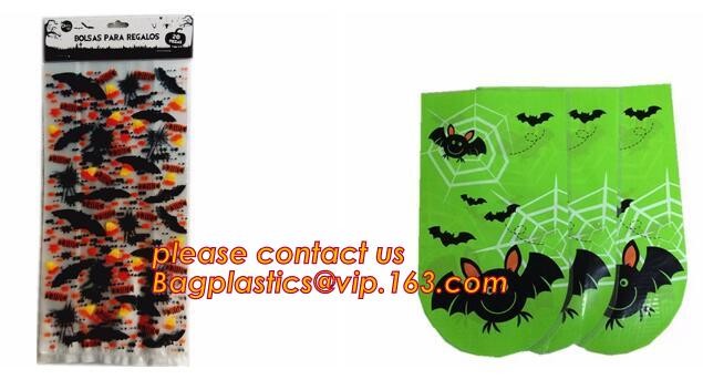 Halloween Tote Bag Kids Pumpkin Bat Ghost Spider Gift Bags Halloween Props Children Toys Trick Treat Candy Bag bagease