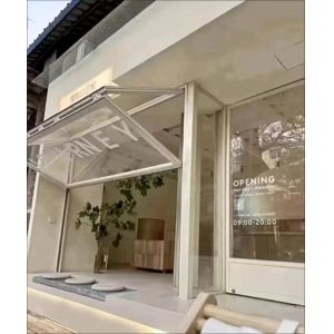 Flow Fireplace Proximity Folding Window Providing Controlled Ventilation During