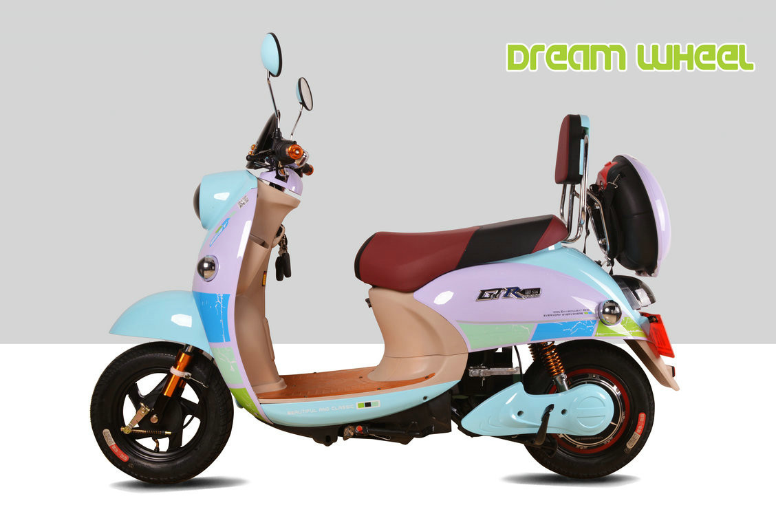 40km/H Pedal Assist Electric Scooter 60V 500W Brushless DC Hub Motor