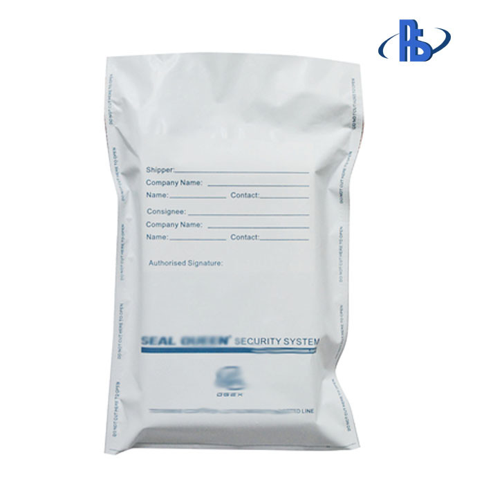 Tear Proof Tamper Evident Security Bags With Crafted Writing Area