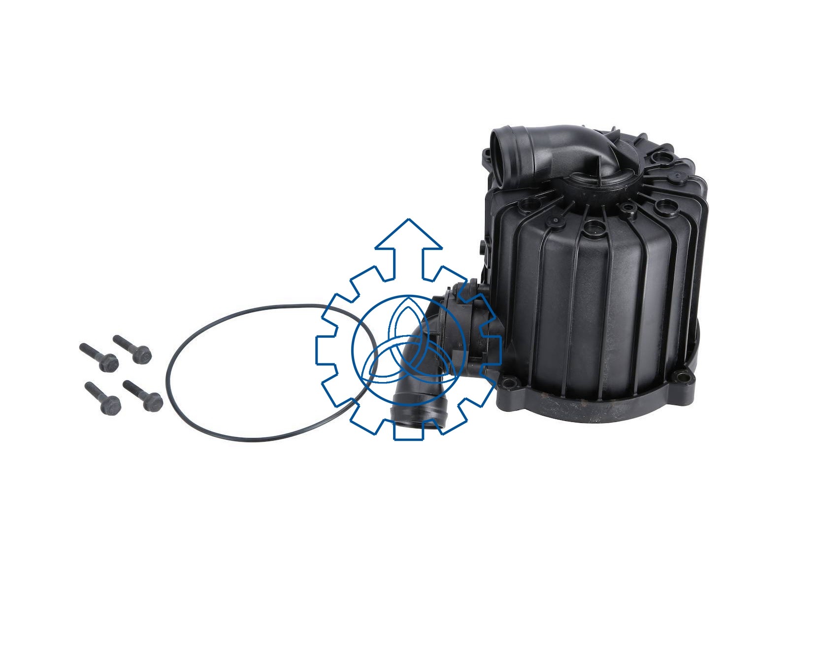Black VOLVO MB Engine Repair Kit 21975945S 21373547S For Oil Separator