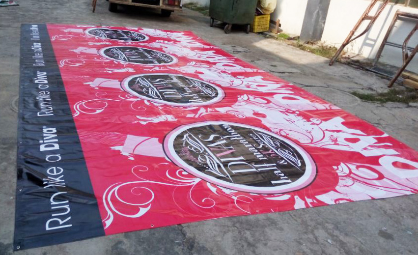Custom pomotional vinyl banner