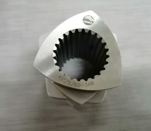 Model70 Wear Resistance Twin Screw Extruder Screw Elements Kneading Blocks For Food Industry