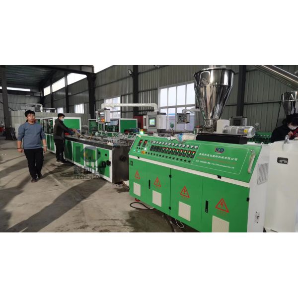 Customized Plastic PVC Co Extrusion Profiles WPC Profile Machine For Ceiling