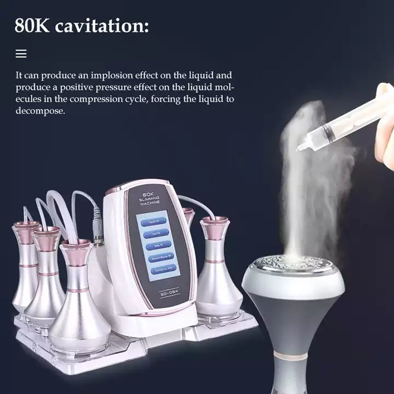 50W Vacuum Cavitation Slimming Machine 5 In 1 80K RF Ultrasonic Cavitation Cellulite Removal
