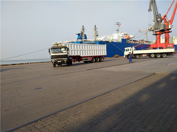 100 Tons Double Axles U Shaped End Rear Tipper Dumper Semi Truck Trailer for in Market