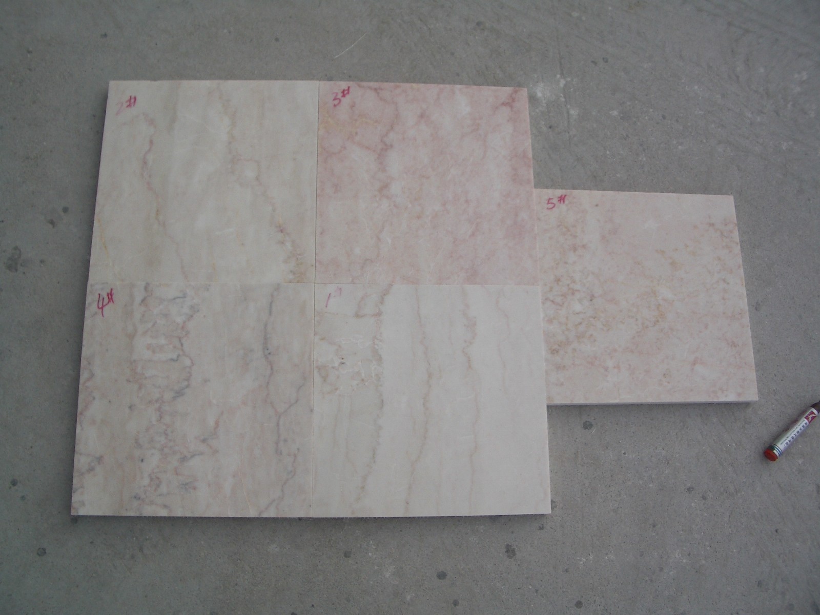 Red Rose Beige Marble Wholesale High Quality Cheap Price Building Material Rose Beige Marble Tile