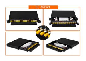 Buy cheap Single Mode Fiber Optic Patch Panel Rack Mount 19 Inch 12 X LC / SC / FC / ST product