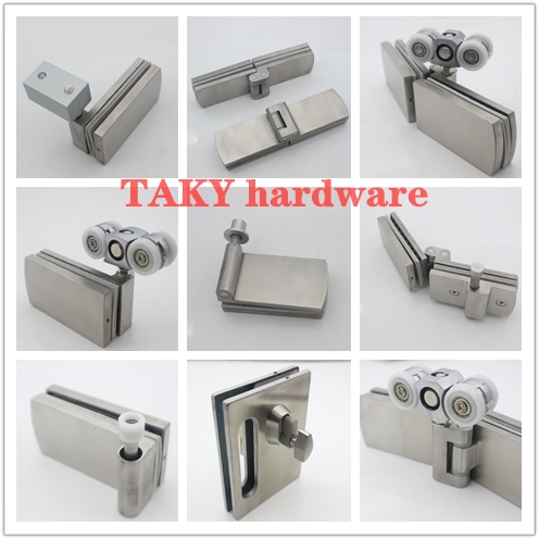 Design Folding Glass Barn Door Stainless Sliding System for Normal Finish Satin/Polish