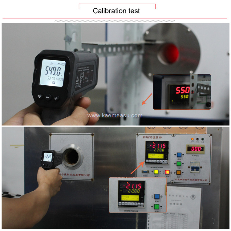Kaemeasu 1300℃ Industry High Temperature Infrared Thermometer Gun 170g