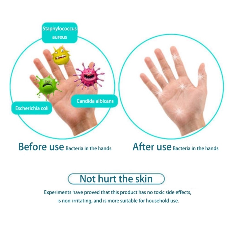Rinse Free 300ml 500ml Liquid Hand Sanitiser Gel Antibacterial