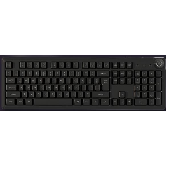 Ultra Slim Portable FN Multimedia Membrane Keyboard 448*143*32mm 610g Net Weight ABS Black Keycaps Silver Membrane