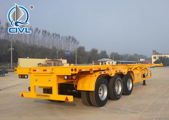 Semi Truck Trailer Semi Trailer Trucks SINOTRUK SHMC9400CCY1 Skelete Container Semitrailer