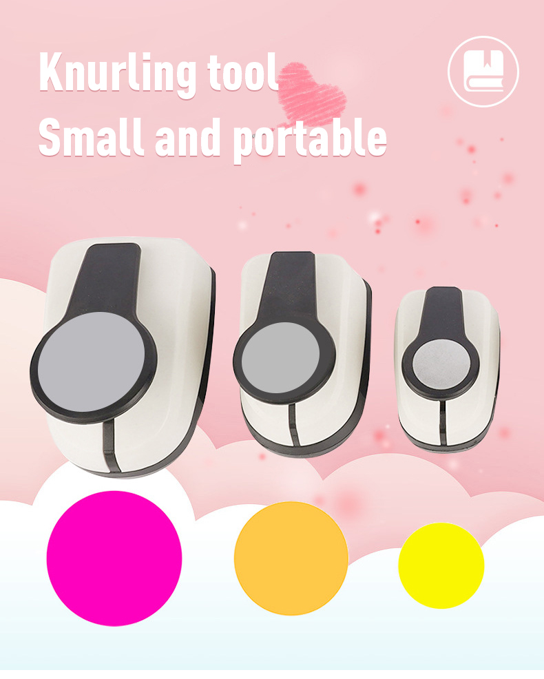 DIY Mini Craft Hole Punch with ZEQUAN Circle Paper Punch Cutter in Multiple Sizes