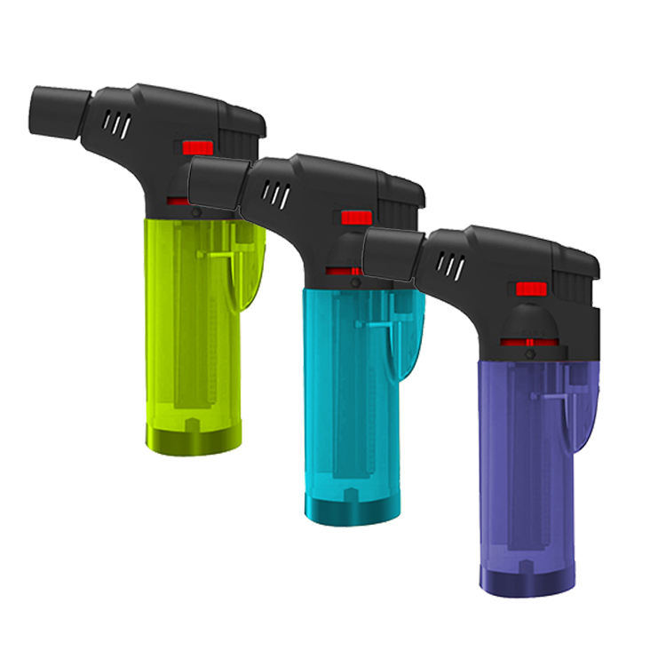 Refillable Hot Selling Windproof Jet Flame Lighter Butane Gas Lighter