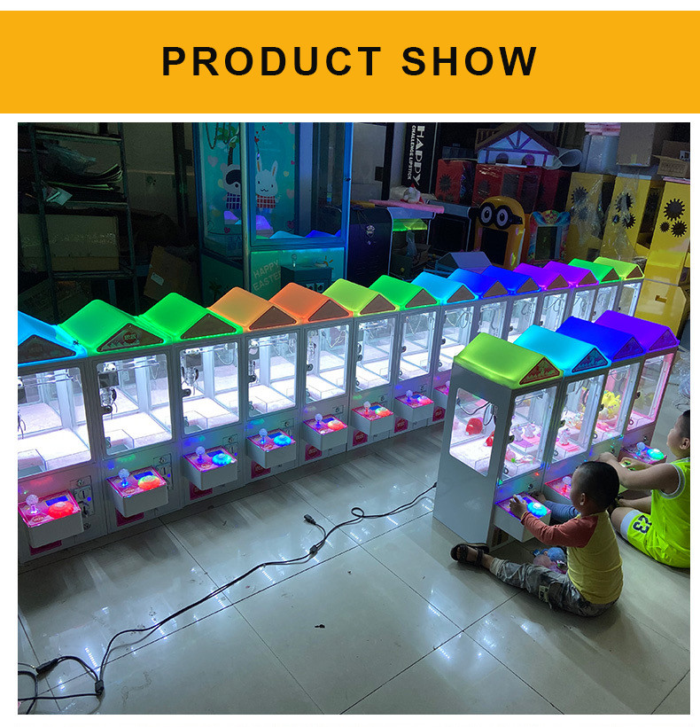 Small Claw Crane Machine Coin Operated Games Mini Plush Toy Vending Machine With Bill Acceptor