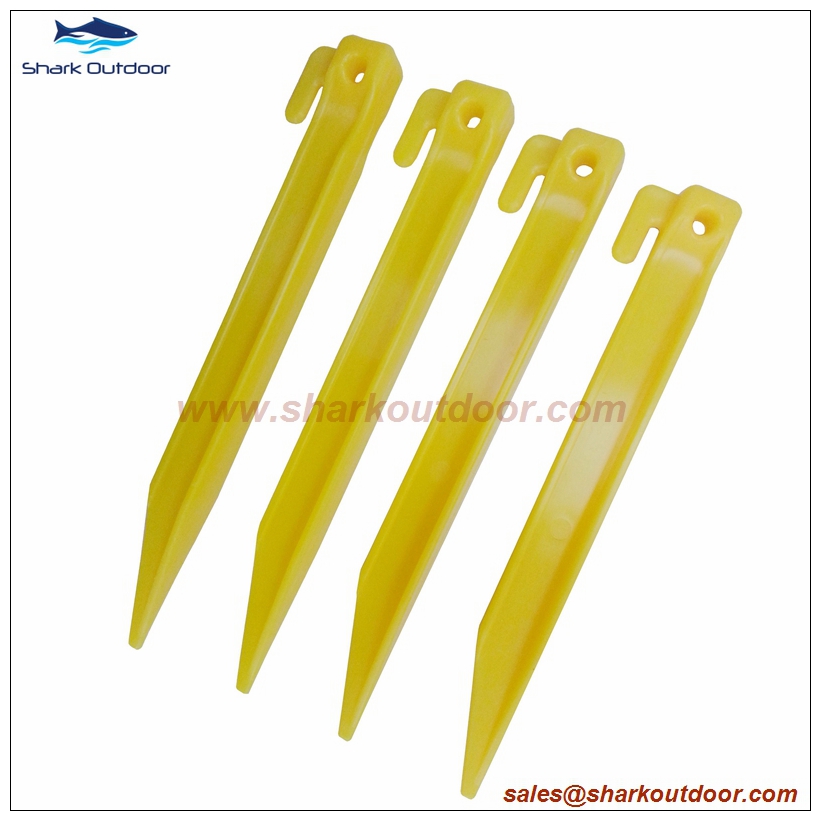Plastic tent peg tent stake