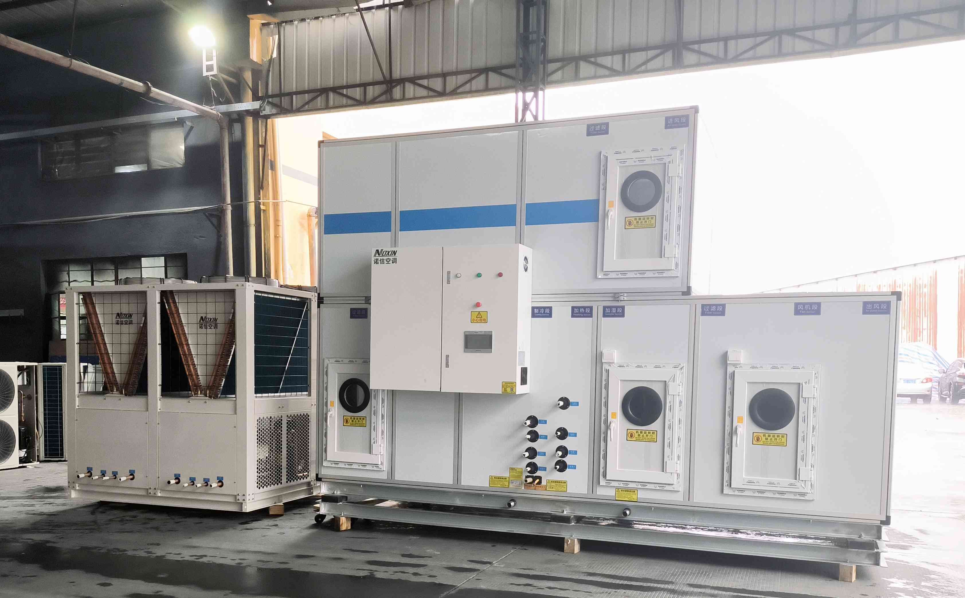 Fresh Air Hot Wheel Heat Recovery Air Handling Unit AHU For HVAC Ventilation System
