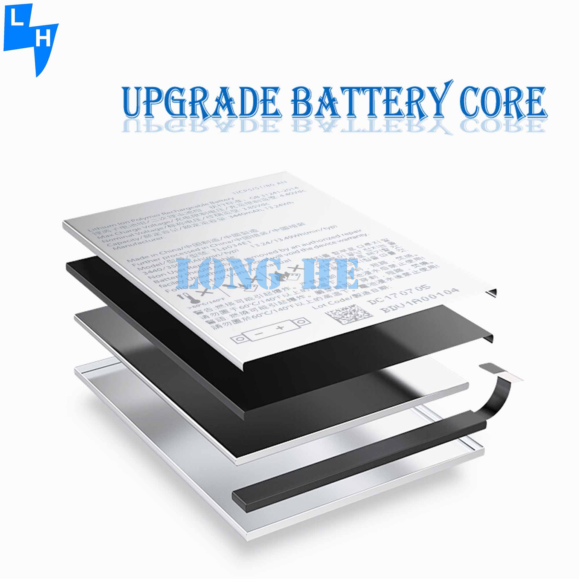 RECHARGABLE Lithium Polymer Battery The Perfect Fit for BlackBerry KEY one keyone