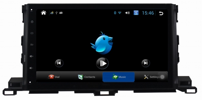 Ouchuangbo 10.1 inch android 4.2 Toyota Highlander 2015 car mulimedia DVD gps radio support swc MP3 4 core