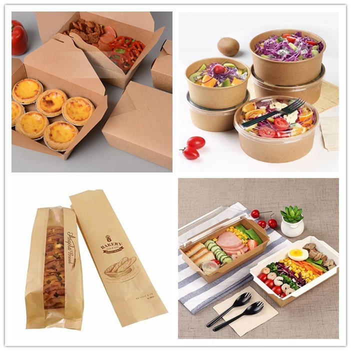  Waterproof PE Coating Brown Kraft Paper For Food Packaging Box 