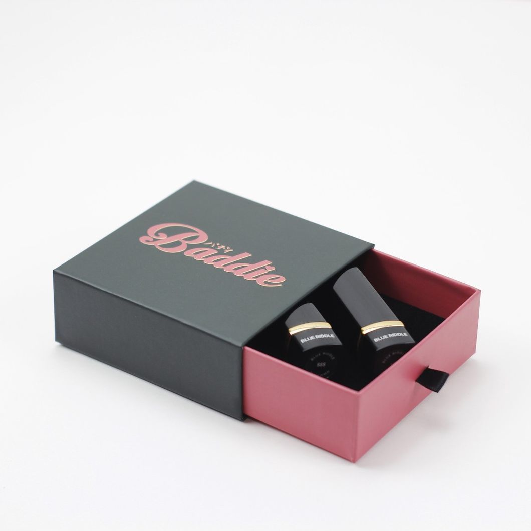 Foam Insert Lid and Base Cardboard Paper Packaging Gift Box, Luxury Ring Necklace Jewelry Box