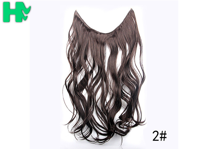 Fashionable Colorful Synthetic Clip In Hair Extensions High Temperament Hair For Women