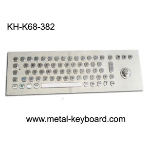 Buy cheap Kiosk Self - Service Terminal Metallic Industrial Keyboard with Trackball , USB product
