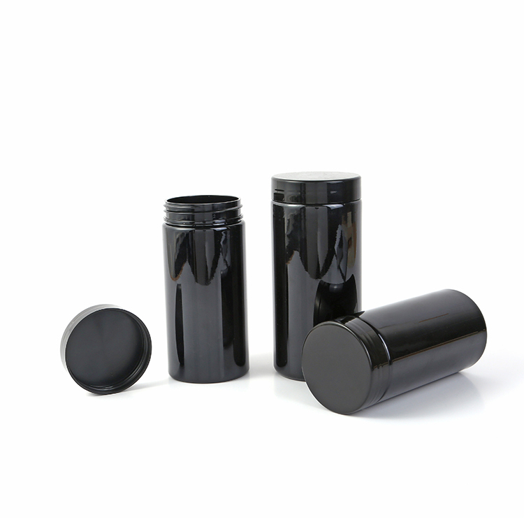 250ml 300ml 500ml 600ml Empty HDPE Wide Mouth Protein Powder Container Bottle with Silk Screen Printed Label and Label