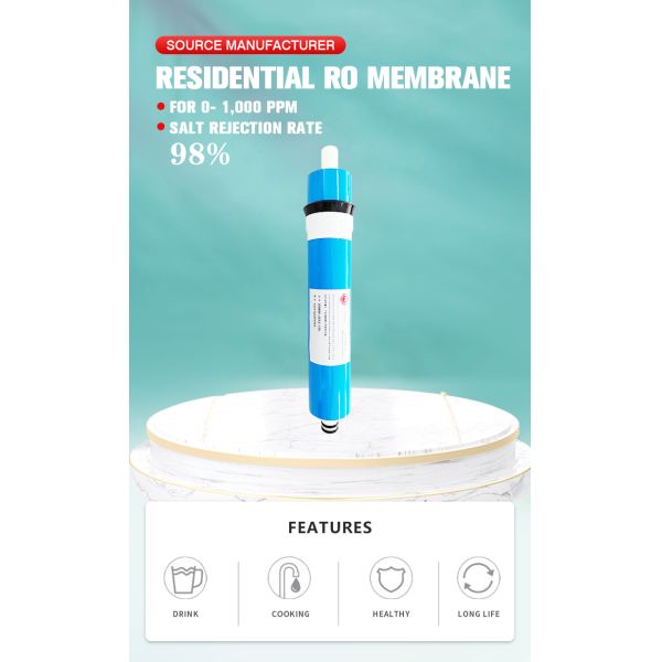 65Mpa Pressure Residential RO Membrane Cylinder Reverse Osmosis Membrane