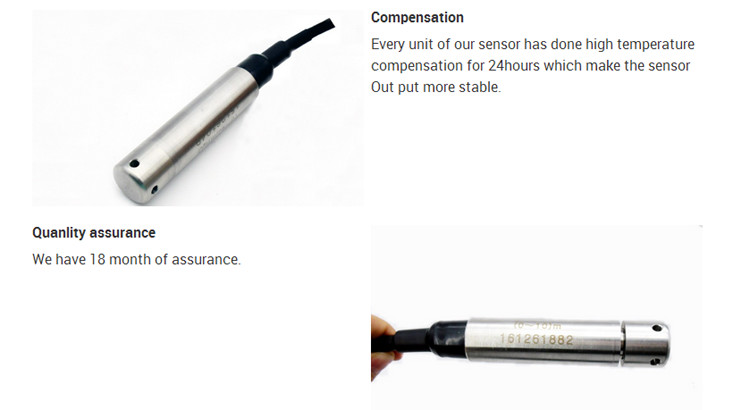 Small Diameter Submersible Water Level Sensor With Fully Welded Structure