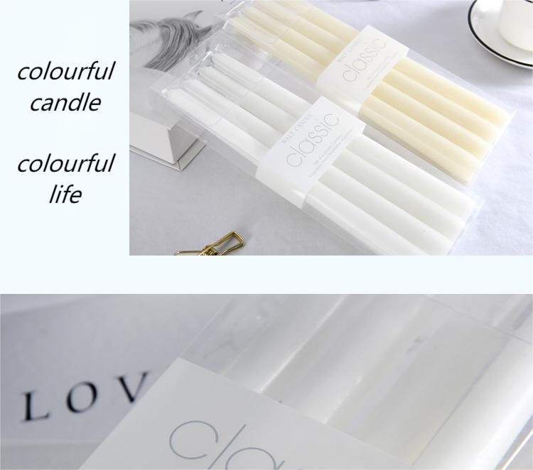 European Colored Long-Rod Candle Holiday Decoration Power Failure Emergency Classic Long Lasting Burning Thin Taper