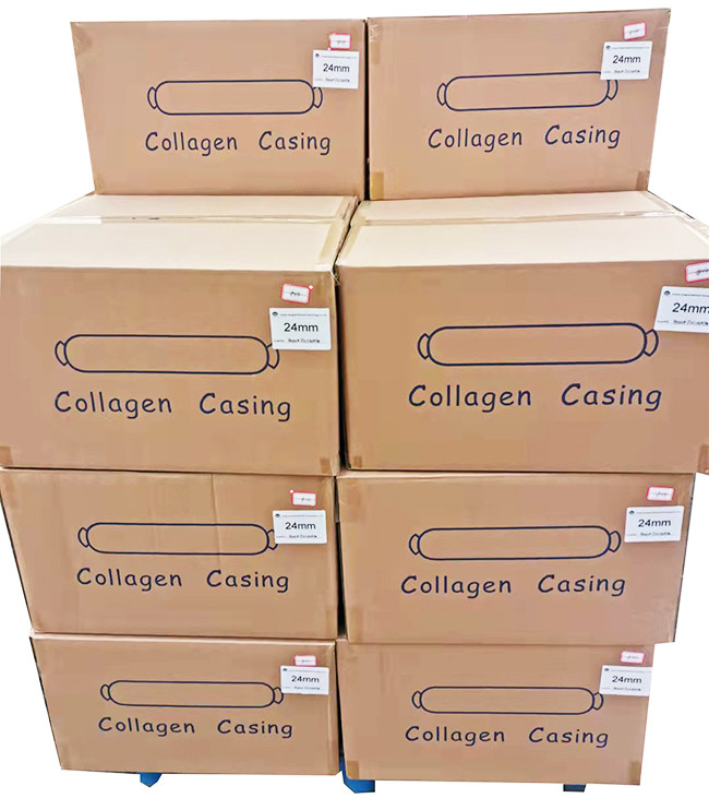 16mm Food Grade Collagen Casing Edible For Smoked Sausages