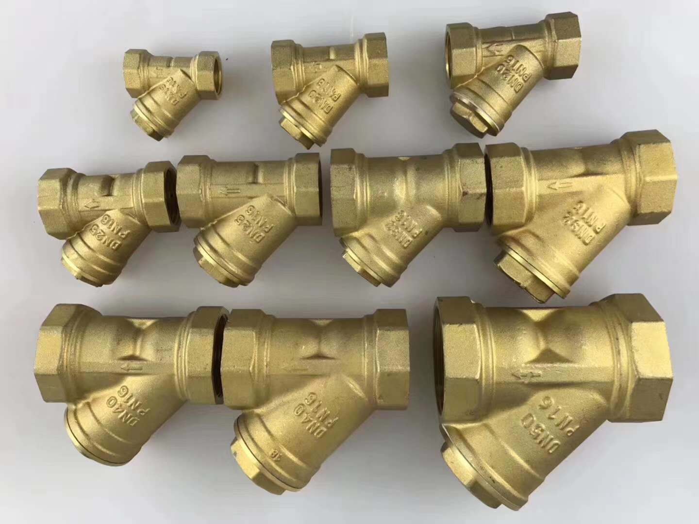 ANSI 1.6Mpa Female Thread BSP NPT Brass Flanged Y Type Strainer
