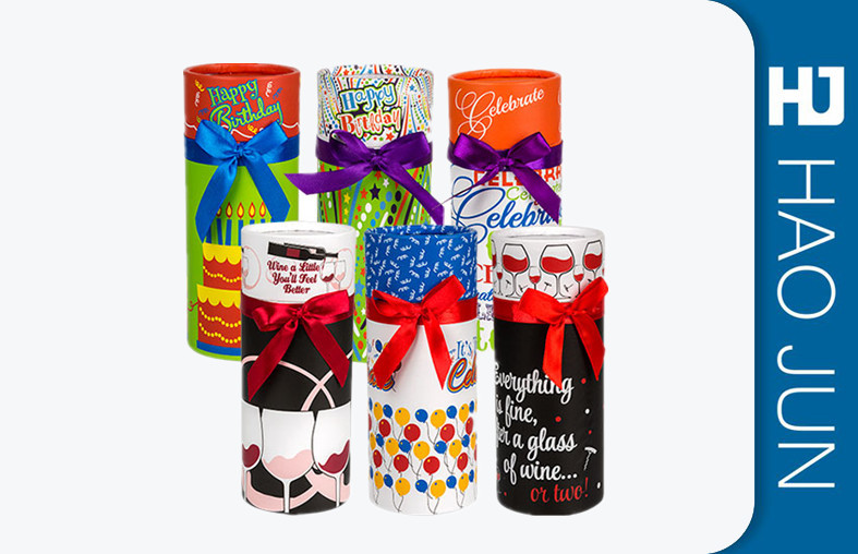 Food Grade Cylindrical Shipping Tube , Recyclable Cylinder Paper Box