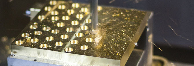 Manganese Bronze Bushing Packaging Machinery Graphite Plugged Bushings Replacement Parts For Plastic Injection Machinery