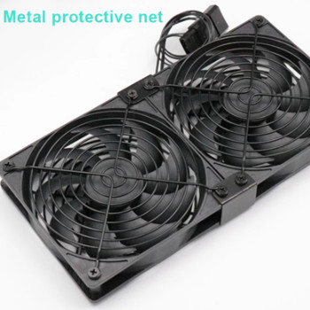 Virtual Graphics 120mm 2 Pin Exhaust Fan For Mining Rig Veddha 6 Gpu Miner Case