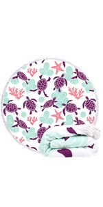 round beach towel