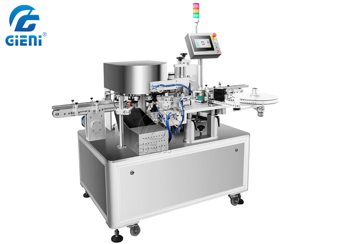Gieni 2KW 15-30mm Lip Balm Lipstick Labeling Machine 220VAC 50HZ