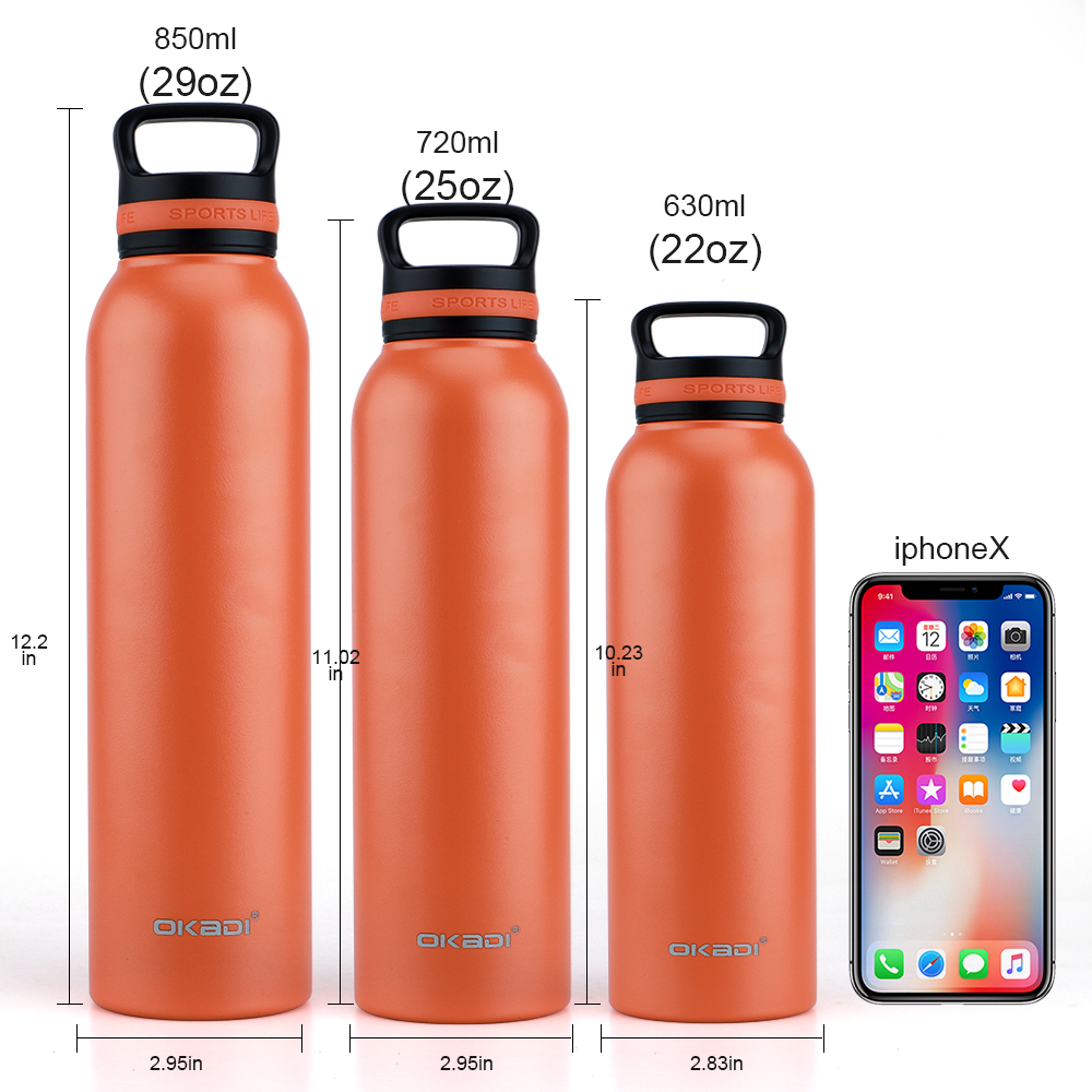 Custom Design Large Thermos Flask Bpa Free Insulated Hot Vacuum 304 Stainless Steel Flask 750ml