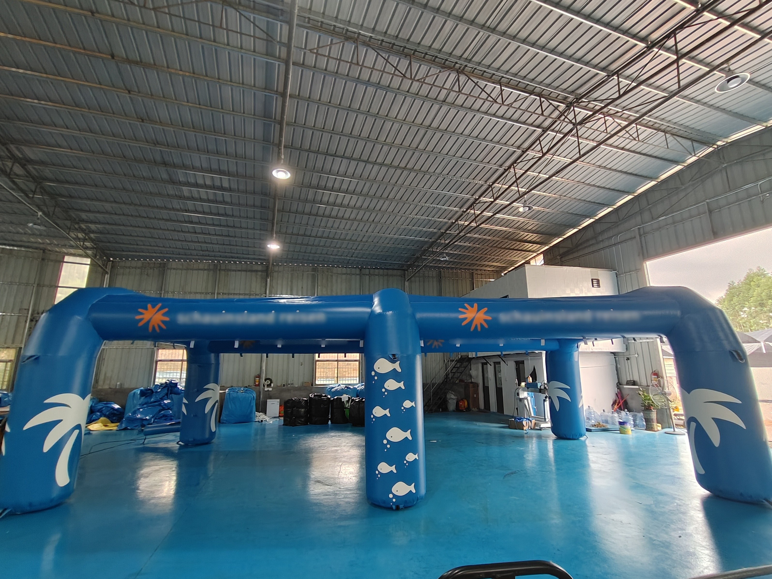 Wind Resistance Inflatable Misting Tent Outdoor Events Cooling Misting Stations Portable With Water Jet Pressure Pump