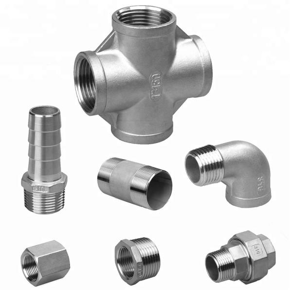 Casting Stainless Steel Pipe Fittings , Threaded Stainless Steel Plumbing