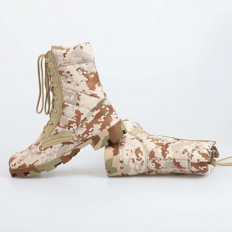 Factory Wholesale Camouflage Tactical Boots Outdoor Sports Hiking Camping Desert Boots