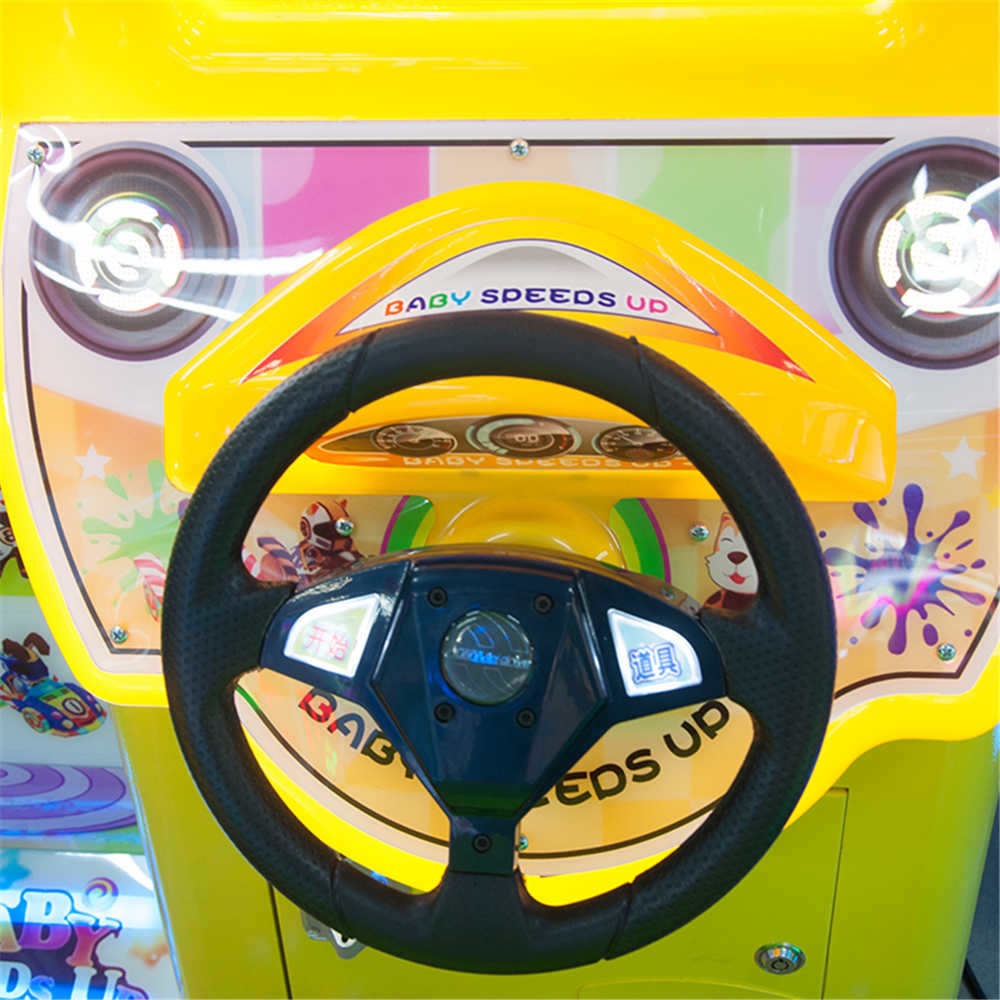 Baby Kids 2 Player Racing Arcade Machine Linkable For Indoor Playground