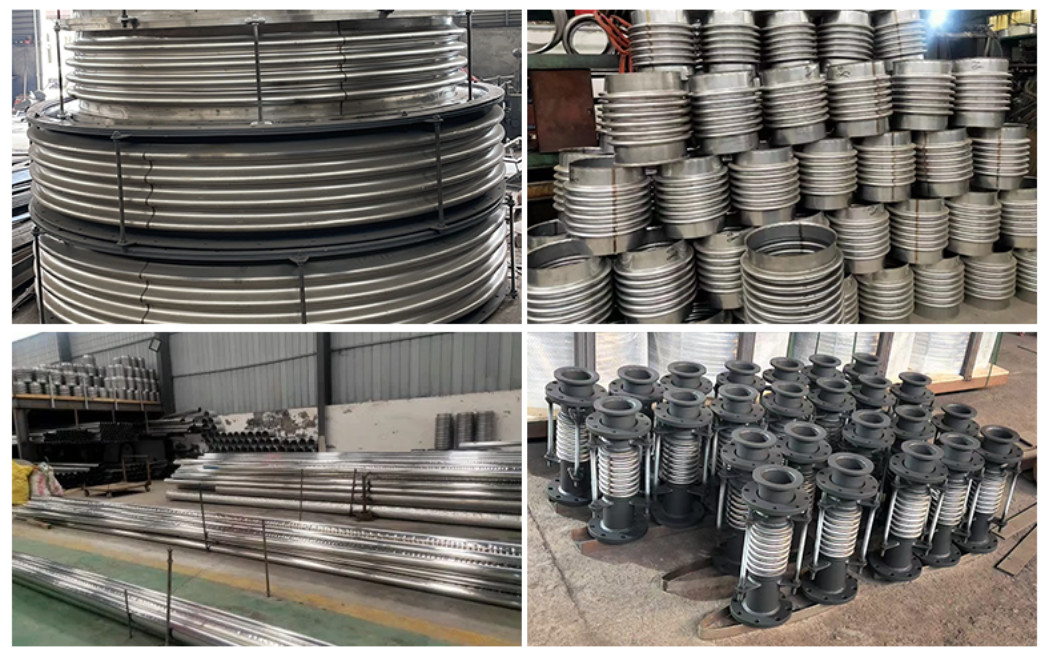 Corrugated Axial Compensator Flexible Axial Metal Expansion Joint SS304/316 Flange End Chemical Industry Pipe